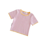 Clementine Ribbed Tee - By Ziggy Lou