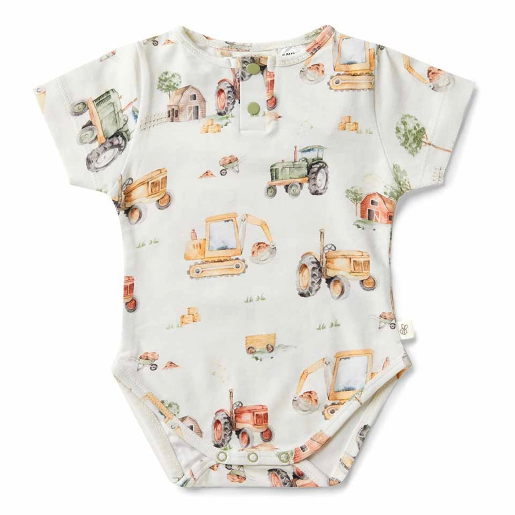 Diggers & Tractors Short Sleeve Bodysuit