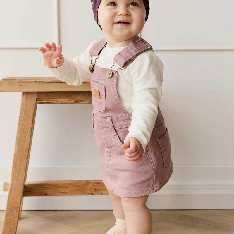 Classic Overalls Dress- Dreamy Pink