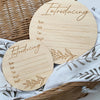 Baby Record Announcement Plaques (engraved) - Signature Series