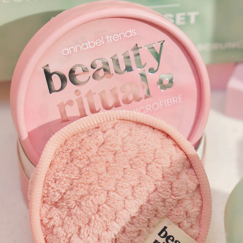 Waffle Cleansing Pads 4pc - Dusty Pink