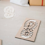 Santa Clause Footprint Stencil