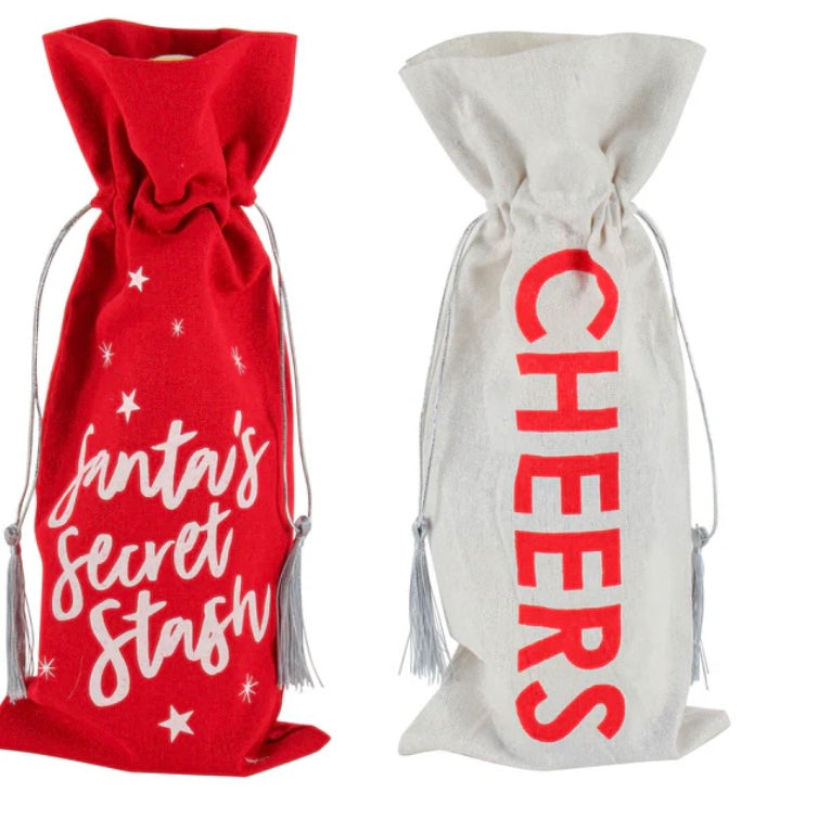 Christmas Bottle Bags