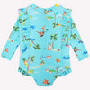 Baby Isla Palm Frill Sunsuit