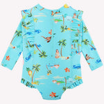 Baby Isla Palm Frill Sunsuit