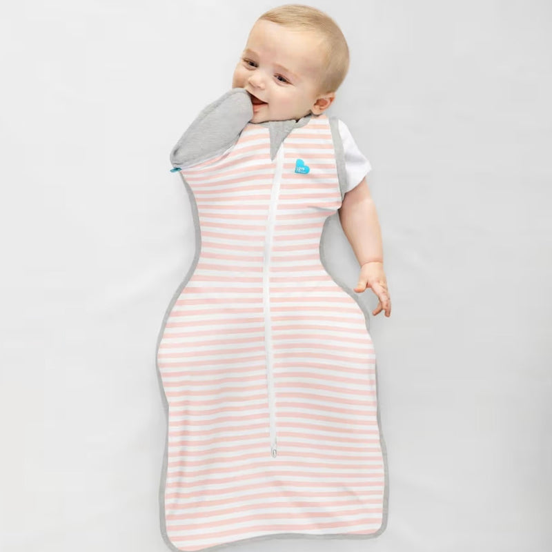 Love To Dream Swaddle Up Transition Bag Original 1.0 Tog- Dusty Pink Stripe