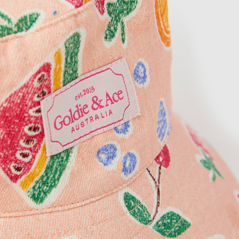 Goldie Fruit Salad Linen Bucket Hat