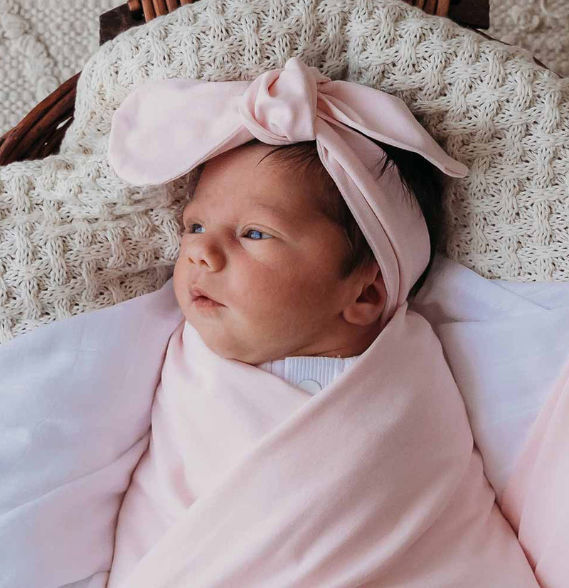 Baby Pink Organic Topknot