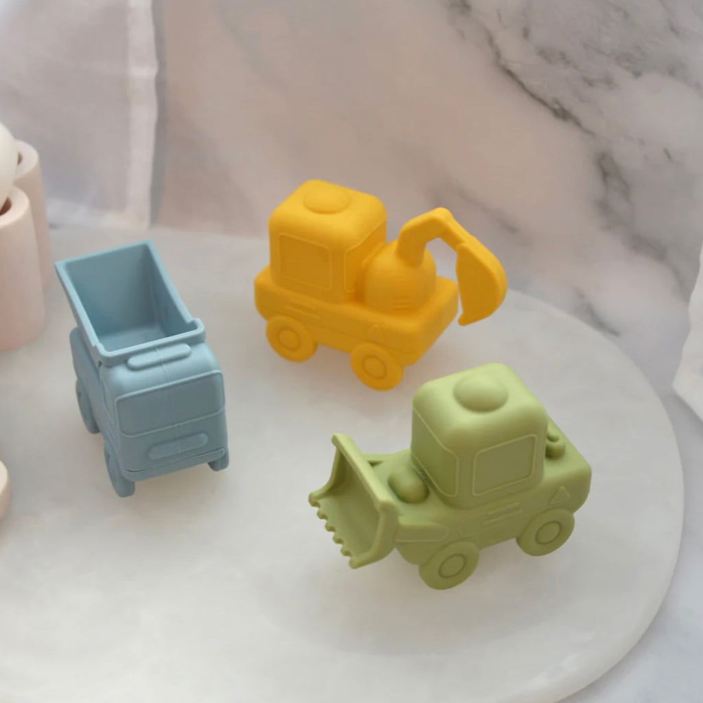 Silicone Squeezy Bath Toys - Truck (3 Pieces)