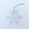 Personalised Snowflake Ornament - Christmas Font