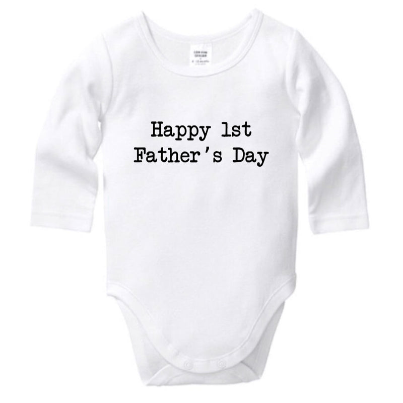 Happy 1st Father’s Day Onesie - Plain Font