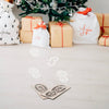 Santa Clause Footprint Stencil