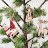 Reindeer, Santa & Angel Ornament
