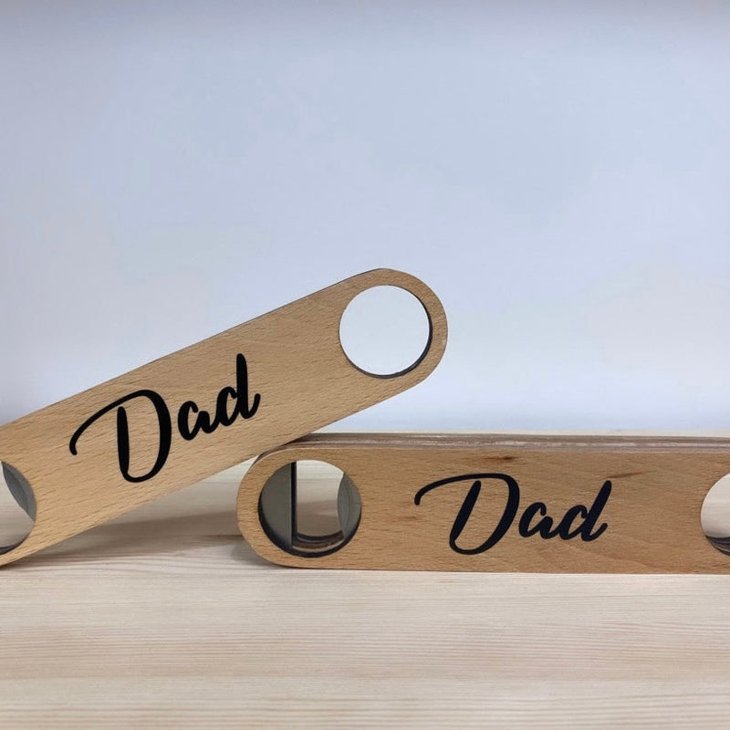 Personalised Fathers Day Wooden Bottle Opener