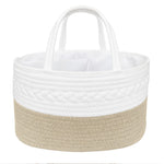 Cotton Rope Nappy Caddy - With Divider