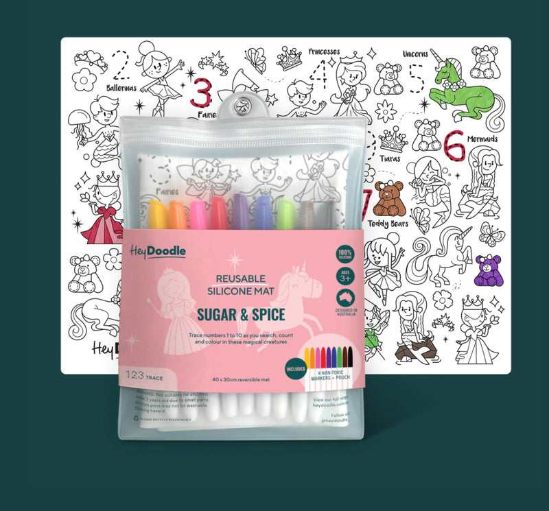 Hey Doodle Mat - 123 Sugar And Spice