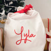 Luxury Santa Sack White with Red Bow