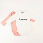 Personalised Name Long Sleeve Onesie