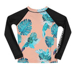 Mini Billy Rashie Top - Peach Sunset