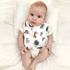 2pk Bibs- Forest Retreat/Olive Dots