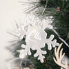 Personalised Snowflake Ornament - Christmas Font