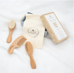 3pc Baby Wooden Brush & Comb Set