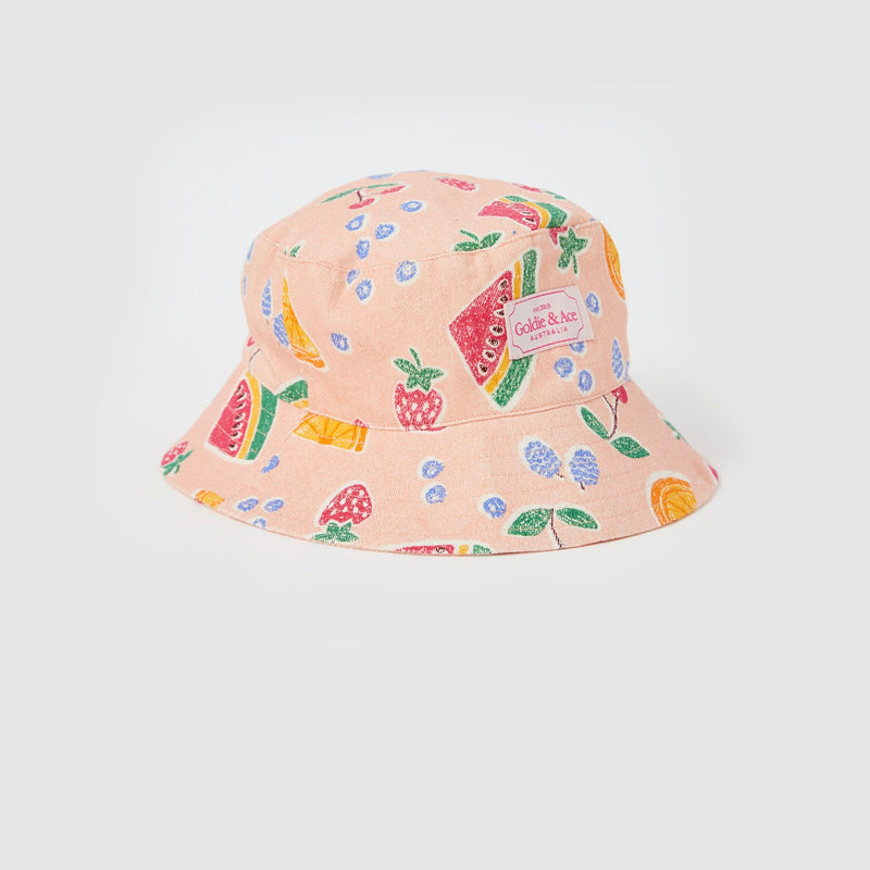 Goldie Fruit Salad Linen Bucket Hat