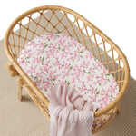 Cherry Blossom Organic Bassint Sheet / Change Pad