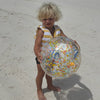 3D Inflatable Beach Ball - Sid The Seagull Blue Stripe