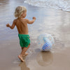 3D Inflatable Beach Ball - Sid The Seagull Blue Stripe