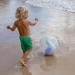 3D Inflatable Beach Ball - Sid The Seagull Blue Stripe