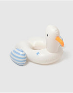 Kids Tube Pool Ring - Sid the Seagull - Blue Stripe