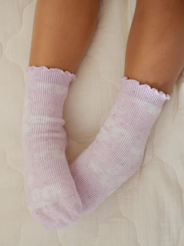 Iris Socks (Lilac Fleck)