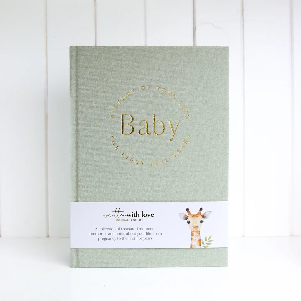 Linen Baby Book