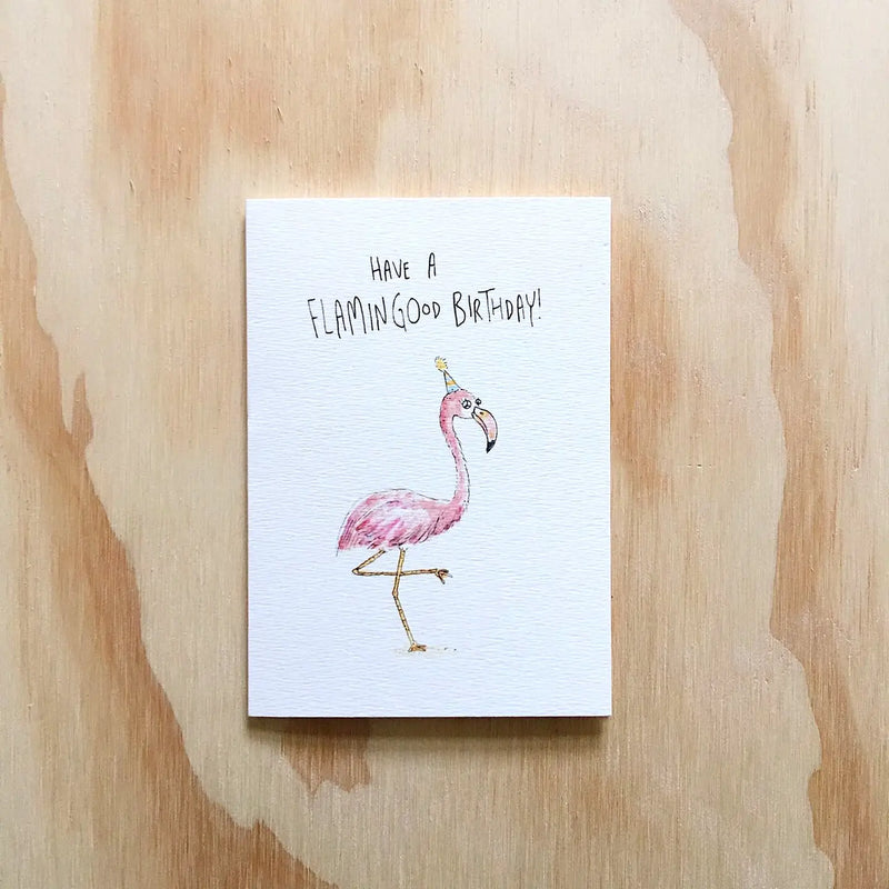 Have a Flamingood Birthday Card