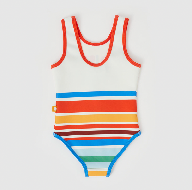 Land Down Under Stripe Scoop Back Bathers