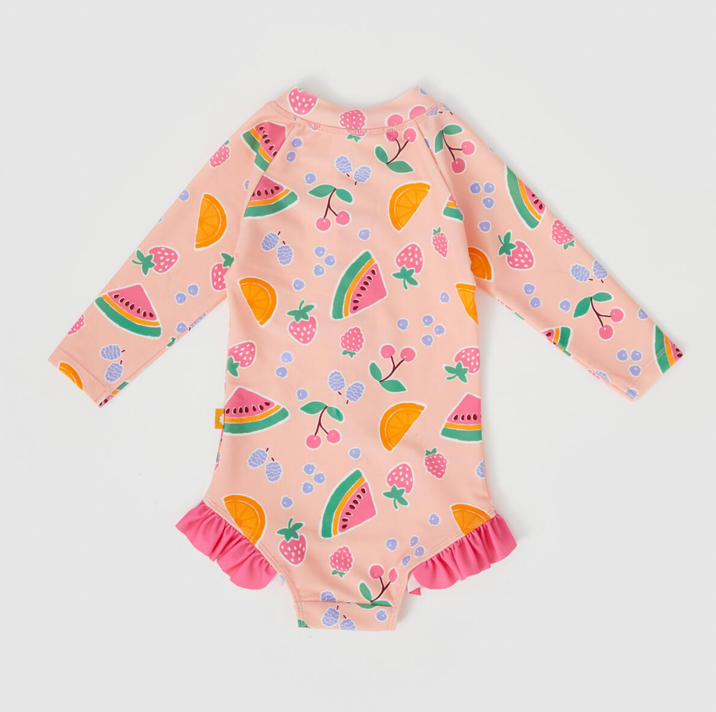 Fruit Salad Long Sleeve Swimsuit