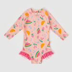 Fruit Salad Long Sleeve Swimsuit