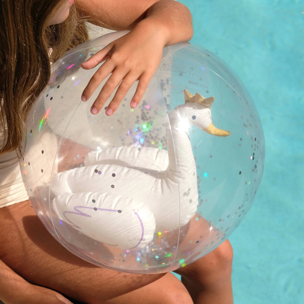 Inflatable Beach Ball- Princess Swan Multi