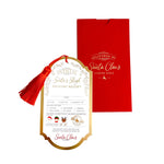 Santa Sleigh Delivery Receipt Christmas Tag