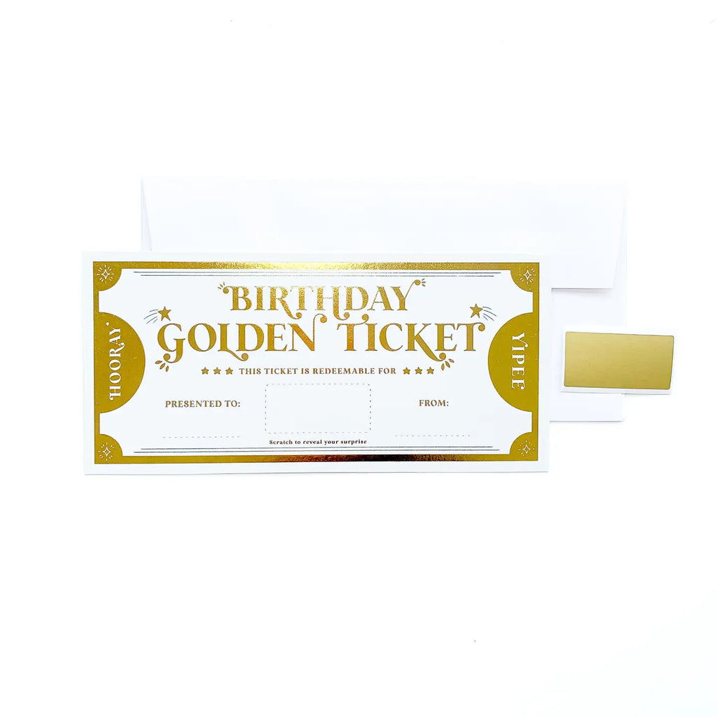 Scratch-Off Golden Ticket Gift Voucher