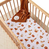 Lion Organic Fitted Cot Sheet