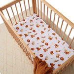 Lion Organic Fitted Cot Sheet