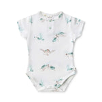 Turtle Short Sleeve Organic Bodysuit