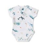 Ocean Short Sleeve Organic Bodysuit