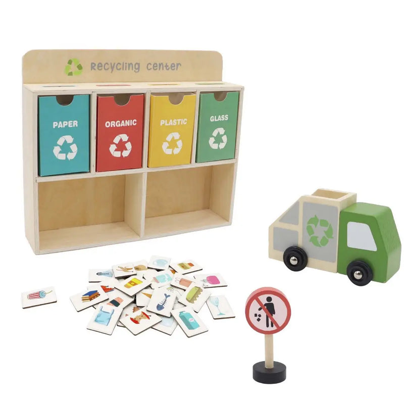 Wooden Recycling Centre Play Set