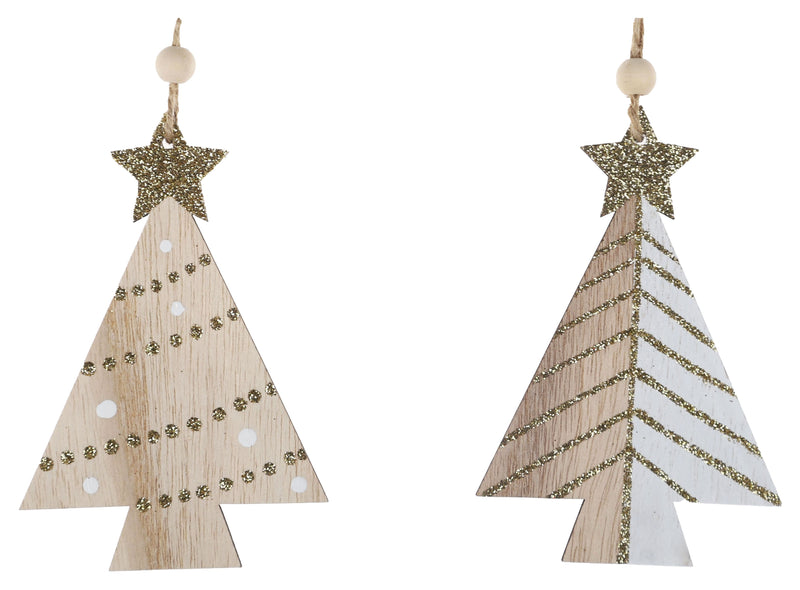 Scandi Christmas Tree Hanging Decoration- Large