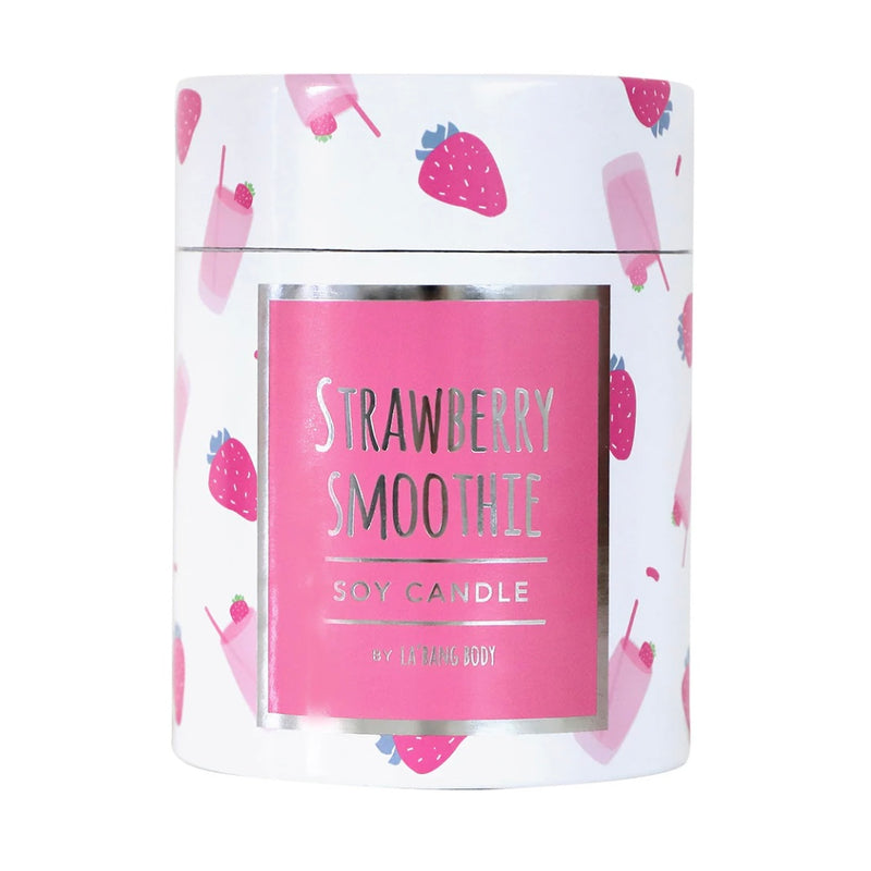 Wooden Wick Candle - Strawberry Smoothie