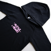 Hustle + Heart Black long Sleeve Hoodie with Pink Logo