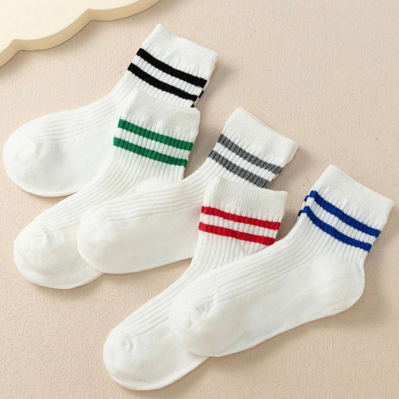 Kids Retro Ankle Crew Socks